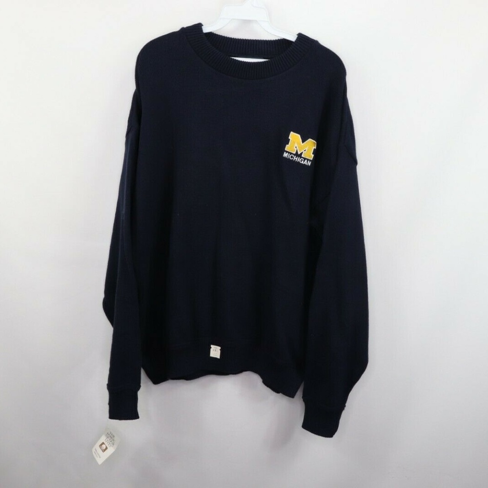 Vtg New Nutmeg Mills Michigan Wolverines Sweater
